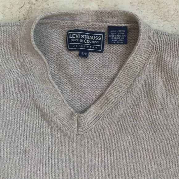 Levi’s | Tan Knit Cotton Long Sleeve Sweater - Picture 3 of 4